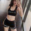 Quần tập Gym nữ cộc có sọc G044
