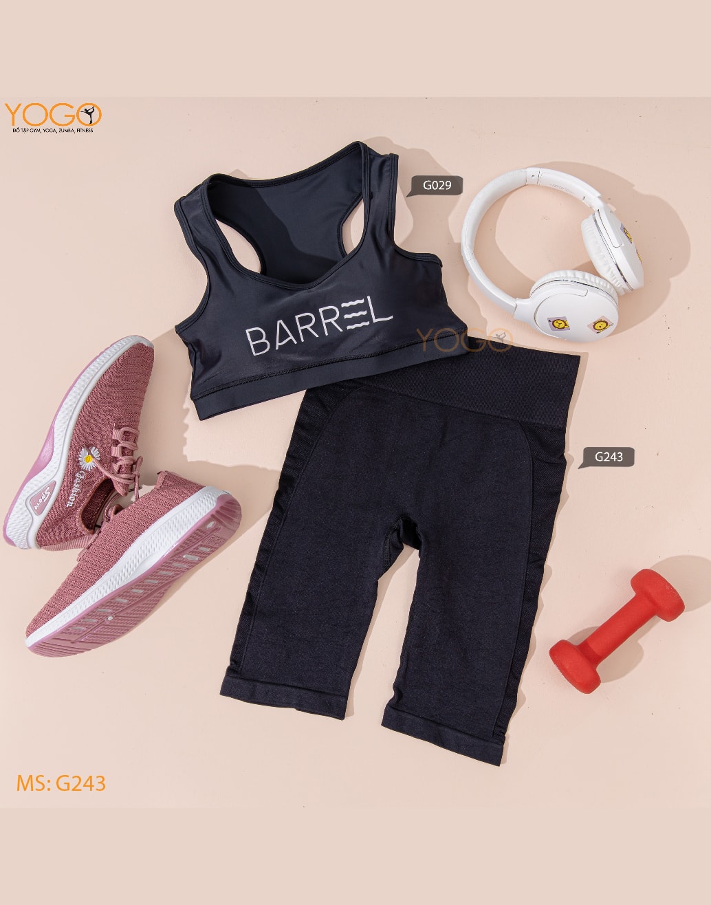 G243-02 Quần tập Gym nữ G243